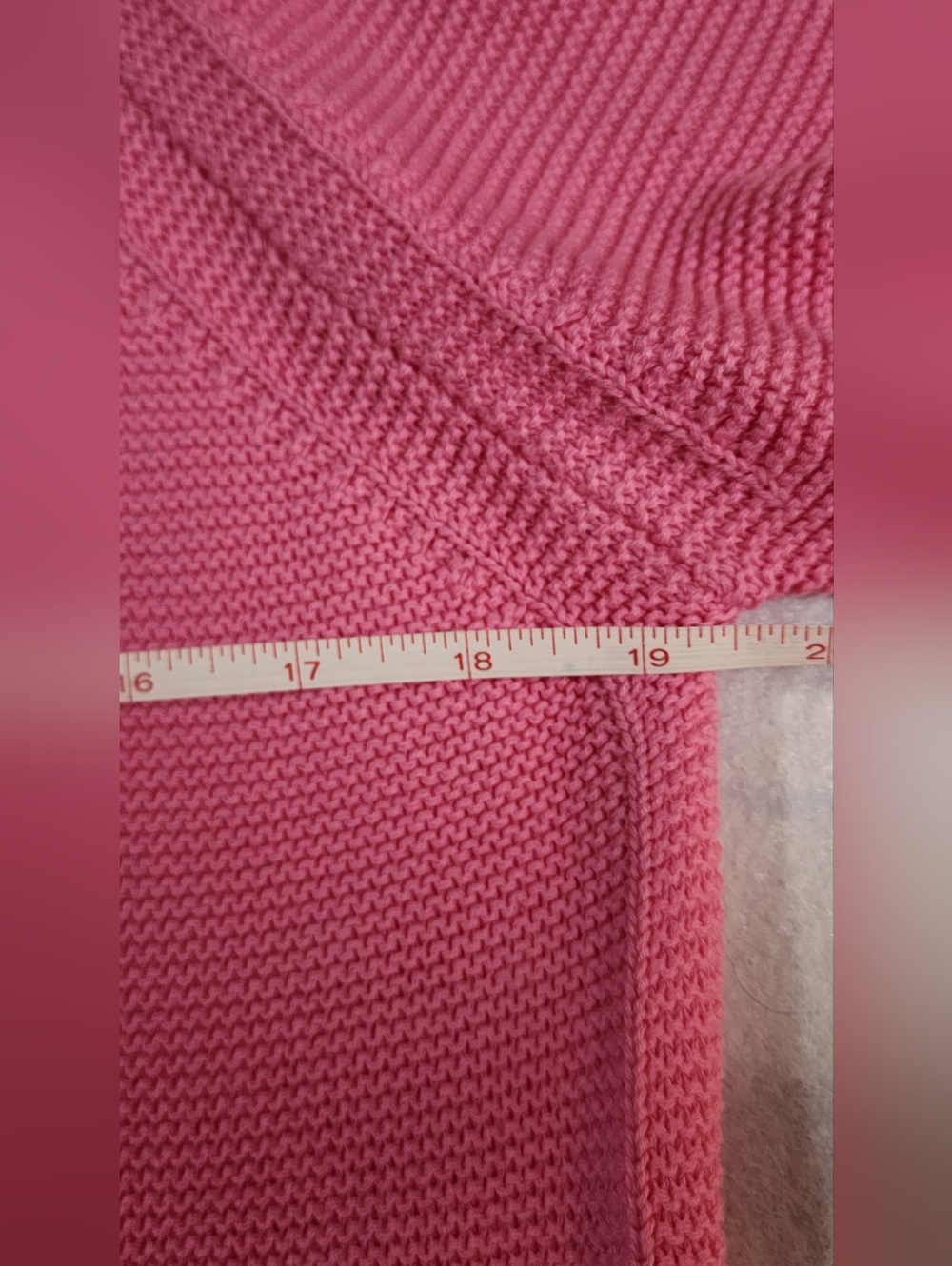 FRENCH CONNECTION Lilly Mozart Cropped Sweater Pink Crewneck Women's Sweater - Picture 5 of 9